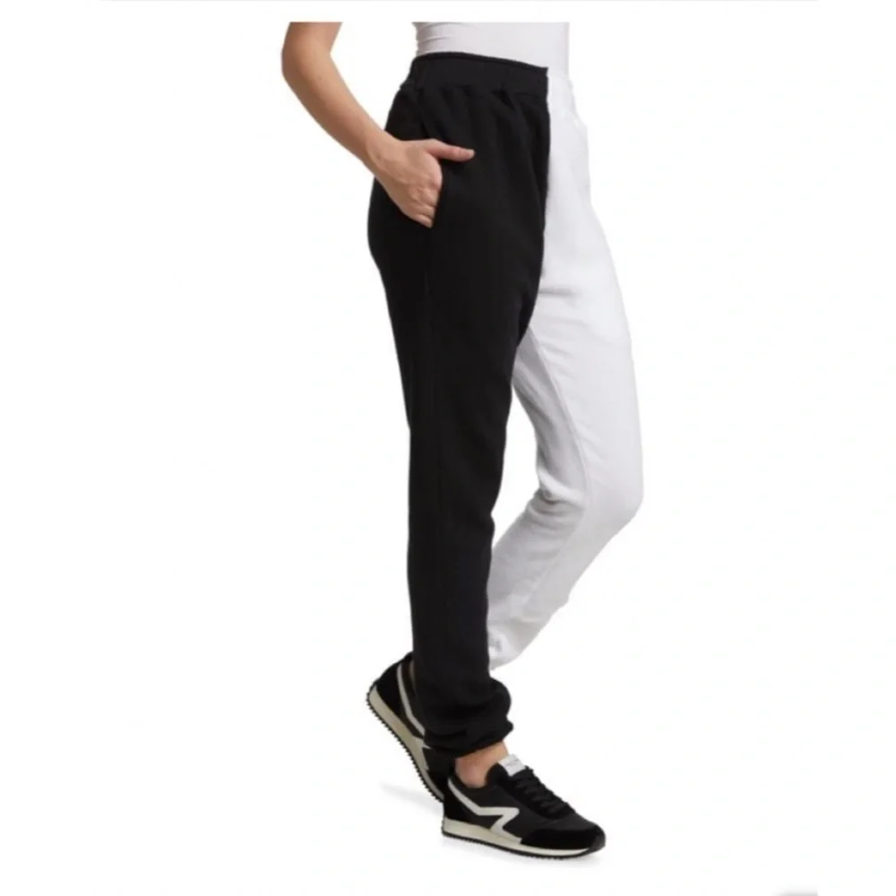 La Detresse The Lovers Leo Jogger Pants Size Sm - Black & White NWT